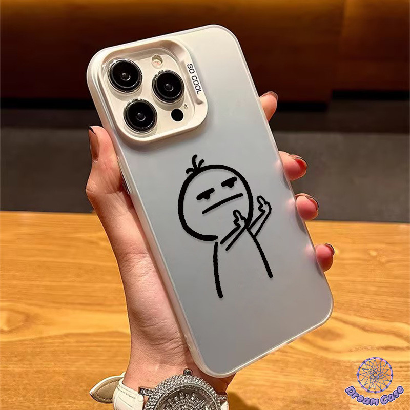แฟชั่นตลกกราฟฟิติคนน้อยการเคลือบนุ่ม เคส IPhone 16 11 15 รูปที่ 5
