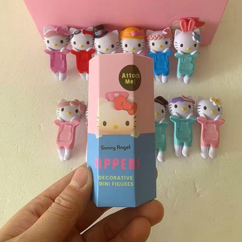 Sonny Angel Hello Kitty Series กล่องตาบอดคอมพิวเตอร์ตกแต่งการ์ตูนอะนิเมะตัวละคร Models ของเล่นอุปกรณ์เสริมของขวัญเด็ก