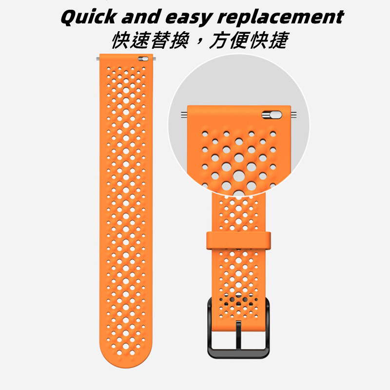 สําหรับ COROS Apex 2 / 2 Pro Breathable สายนาฬิกาซิลิโคน Soft Replacement Strap