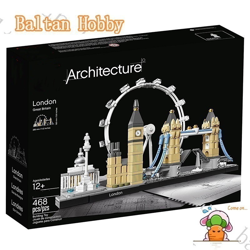 Ba Hobby HN3X เข้ากันได้กับสถาปัตยกรรม 21034 London Building blocks ของเล่น ET8