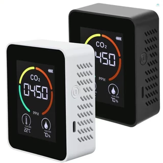 3 in 1 เครื่องตรวจจับคาร์บอนไดออกไซด์ Air คุณภาพ Monitor ความชื้นอุณหภูมิ Air Analyzer สําหรับ CO2 ดิจิตอล CO2 เมตรสําหรับ Home OfficeAir คุณภาพเมตร