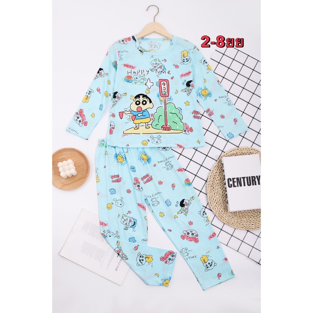 SALE#A.ชุดนอนเด็กเล็ก.1-5ขวบ.แขนยาวขายาว——2，4，6，8  1-5ขวบ.แขนยาวขายาว ผ้าเด้งผ้าสเปนเด็ก ผ้าไม่หนาผ้านิ่มเย็นสบาย