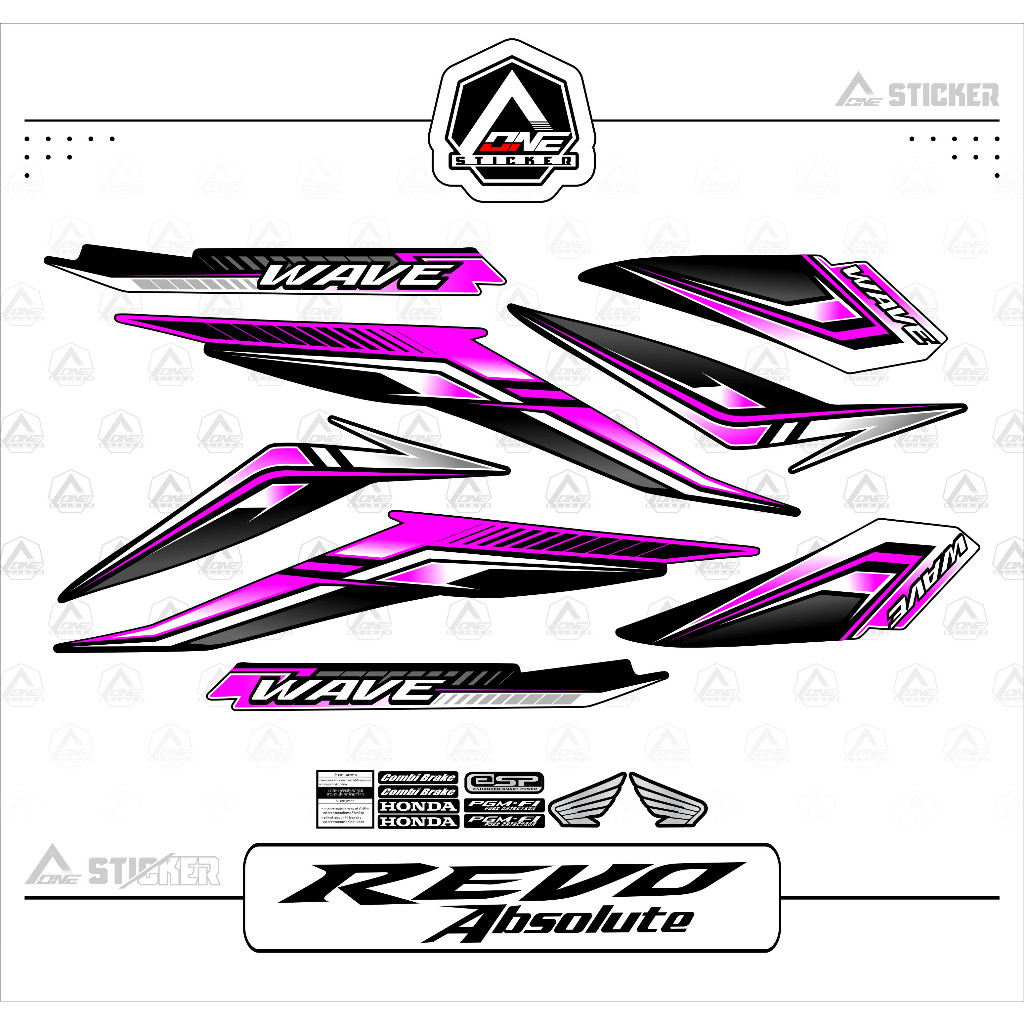 ABSOLUTE REVO STRIPING / 4D / REVO STICKER / REVO ABSOLUT / REVO 110 STRIPING / REVO ABSOLUTE WAVE S