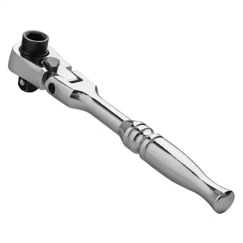 1/4 ไดรฟ์วงล้อ 2-In-1 Flex Head Ratchet ประแจซ็อกเก็ตและ Bit Driver พร้อมการออกแบบแบบพลิกกลับได้