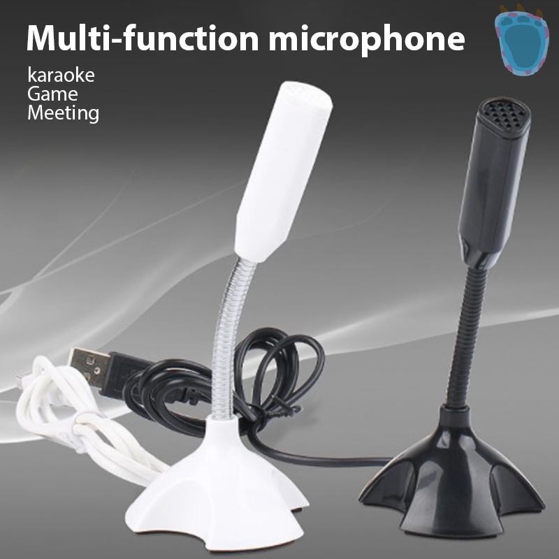 [PA] ไมโครโฟน USB สําหรับแล็ปท็อปและคอมพิวเตอร์ปรับสตูดิโอร้องเพลงสําหรับเล่นเกมสตรีมมิ่ง Mikrofon Stand Mic พร้อมที่วางเดสก์ท็อป TH