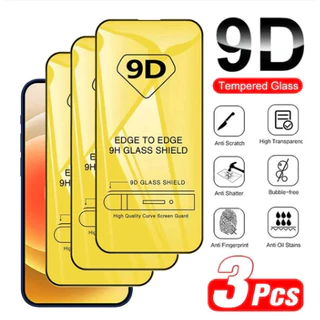 ฟิล์มกระจก แบบเต็มจอ for iPhone 13 11 17 pro max Case iPhone 11 15 16 pro max 14 12 pro max 6 7 8 Plus 9Dการป้องกันการตก