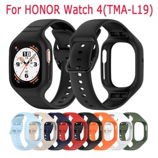 สายนาฬิกาข้อมือซิลิโคน แบบนิ่ม สําหรับ HONOR Watch 4 TMA-L19