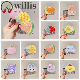 Willis กิ๊บติดผมหน้าม้า ลายการ์ตูนผลไม้ เมโลดี้ ซินนาม่อนโรล หวานแหวว สําหรับเด็กผู้หญิง