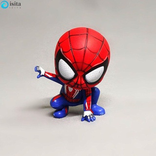 ISITA โมเดลตุ๊กตาฟิกเกอร์ Spiderman Spiderman น่ารัก ขนาดเล็ก ของเล่นสะสม สําหรับเด็ก