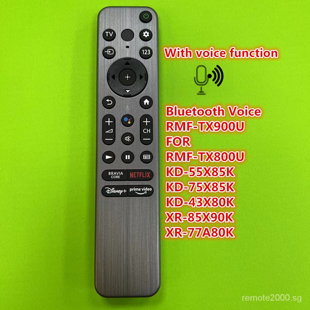 ใหม่สําหรับ Sony สมาร์ททีวีบลูทูธรีโมทคอนโทรล RMF-TX900U RMF-TX800U KD-55X 85K KD-75X85K KD-43X80K X