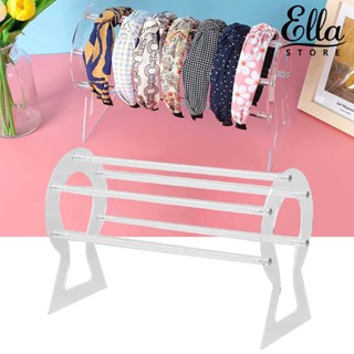 Ellastore123 ที่คาดผมอะคริลิคใส ถอดออกได้ 5 บาร์ ถอดออกได้ สําหรับจัดระเบียบเครื่องประดับ