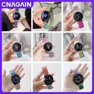 Cnagain สายนาฬิกาข้อมือสเตนเลส แม่เหล็ก 20 มม. 22 มม. ปรับได้ สําหรับ Samsung Watch 6 5 4 Huawei Watch GT Garmin Huami