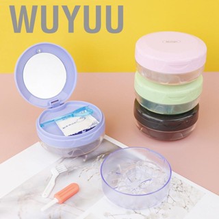 Wuyuu Retainer Storage Box Portable Lightweight Leak Proof 3 Layers Multifunctional Cleaning Container