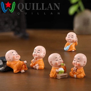 Quillan พระพุทธรูปน่ารัก ขนาดเล็ก DIY สําหรับตกแต่งโต๊ะ รถยนต์