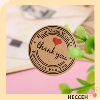 Hecceh สติกเกอร์ฉลาก ลาย Thank You 3.5 ซม. แฮนด์เมด 12 ชิ้น ต่อแผ่น สําหรับเชิญงานแต่งงาน