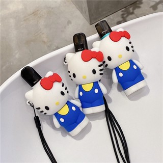✨เคสตัวการ์ตูนป้องกันการกระแทก✅NEW Cute Cartoon Relx 5 Generation Case for Relx Blue KT Cat