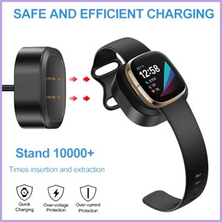 อะแดปเตอร์แท่นชาร์จ USB สําหรับ Fitbit Sense Fast Charger Stand For Fitbit Versa 3 Smart goth