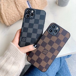 เคสป้องกันโทรศัพท์มือถือหนัง PU ลายตารางหมากรุก กันกระแทก สําหรับ Huawei NOVA 2S 3E 3i 4 4E 5 5i 5PRO 6 6SE 7i 7 7SE 7PRO 8 8SE 8PRO 9 9SE 9PRO 10 10PRO