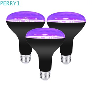 Perry หลอดไฟอลูมิเนียม UV สีม่วง E26 E27 เรืองแสง 360 องศา 15W 85-265V สําหรับตกแต่งบ้าน ร้านอาหาร