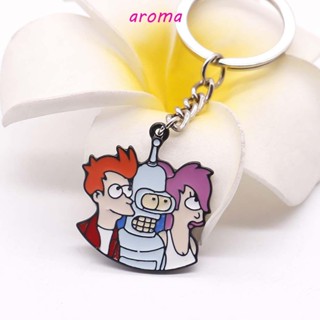 Aroma พวงกุญแจ จี้รูปหุ่นยนต์ Futurama เครื่องประดับ สําหรับผู้หญิง