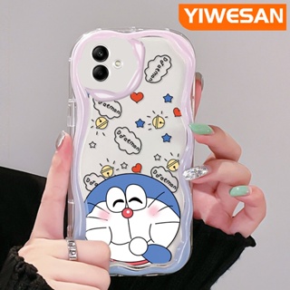 เคสโทรศัพท์มือถือ ซิลิโคนนิ่ม กันกระแทก ลายการ์ตูนโดราเอมอน สีโปร่งใส สําหรับ Samsung A04 A04E M04 F04