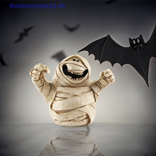 Buildvictories11 ฟิกเกอร์เรซิ่น รูปฟักทองผี ขนาดเล็ก สําหรับตกแต่งบ้าน ฮาโลวีน DIY