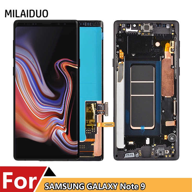 Amoled เต็มหน้าจอ LCD สําหรับ Samsung Galaxy หมายเหตุ 9 LCD N960 N960F SM-N960F/DS SM-N960U N960N จอ