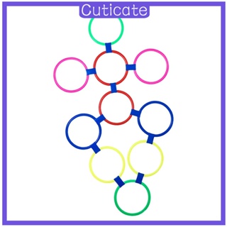 [CUTICATE] แหวนฝึกความเร็ว และความคล่องตัว หลากสี สําหรับยิมเทรนเนอร์ 10 ชิ้น