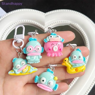 Standhappy พวงกุญแจ จี้ตุ๊กตาการ์ตูน Sanrio Hangyodon สําหรับตกแต่งกระเป๋าเป้สะพายหลัง