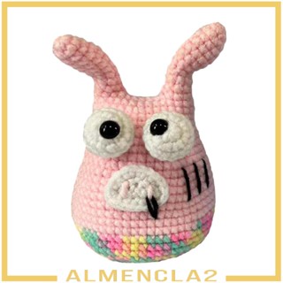 [Almencla2] ของเล่นถักโครเชต์ รูปสัตว์ หมู แฮนด์เมด สําหรับเด็ก และผู้ใหญ่