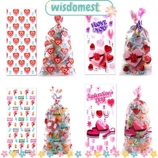 WISDOMEST ถุงขนมขบเคี้ยว บิสกิต ขนมขบเคี้ยว DIY 50 ชิ้น