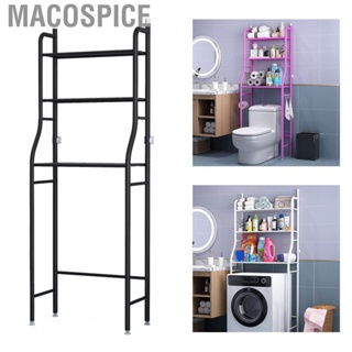 Macospice Bathroom 3 Tiers Shelf Large  Good Stability Space Save Metal Floor Rack for Kitchen Toilet Washing Machine