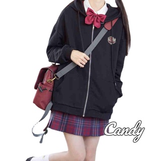 Candy Kids  เสื้อผ้าผู้ญิง แขนยาว เสื้อฮู้ด คลุมหญิง สไตล์เกาหลี แฟชั่น  ทันสมัย คุณภาพสูง Trendy ins WWY239033P 36Z230909