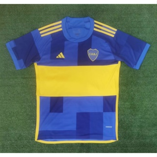 เสื้อกีฬาแขนสั้น ลายทีมชาติฟุตบอล Boca 2023-24 ชุดเหย้า