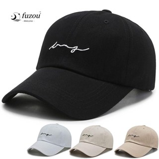Fuzou หมวกเบสบอล ผ้าฝ้าย ปักลาย สไตล์ฮิปฮอป สีพื้น เหมาะกับเดินชายหาด กลางแจ้ง