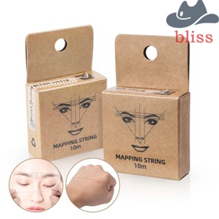 Bliss ด้ายวัดตําแหน่งคิ้ว กึ่งถาวร 10 เมตร สําหรับสักคิ้ว