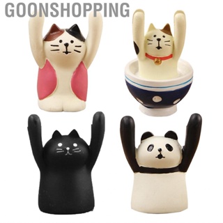 Goonshopping DIY Cartoon Table Card Note Holder Cute  Shaped Resin Desktop Place  Stand for Office Home Decoration