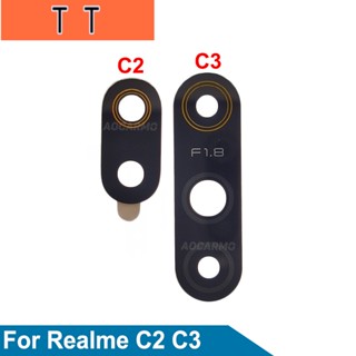  เลนส์กล้องด้านหลัง พร้อมสติกเกอร์ แบบเปลี่ยน สําหรับ Realme C2 C3