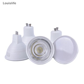 Llph GU10 COB หลอดไฟสปอตไลท์ LED 6W MR16 220V หรี่แสงได้ สีขาว LLP