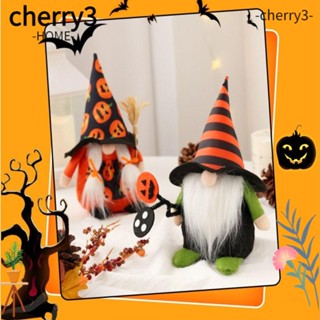 Cherry3 ตุ๊กตาคนแก่ไร้หน้า ผ้าฝ้าย PP แฮนด์เมด เครื่องประดับ สําหรับตกแต่งฮาโลวีน