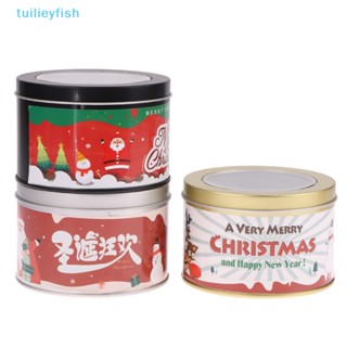 【tuilieyfish】กล่องดีบุก ทรงกลม แบบพกพา สําหรับใส่ขนมหวาน ชา กาแฟ น้ําตาล【IH】