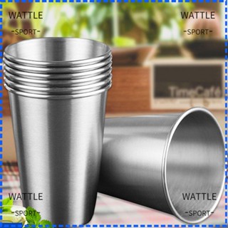 Wattle แก้วเบียร์สเตนเลส 304 แบบพกพา 350 500 มล. สําหรับตั้งแคมป์