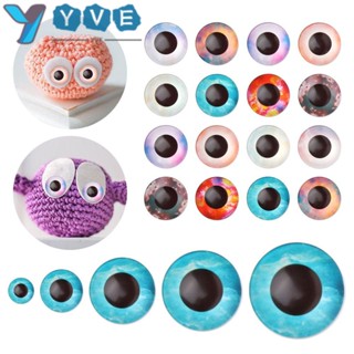 Yve ลูกตาตุ๊กตาแก้ว 6 10 16 20 25 มม. สําหรับตกแต่งเครื่องประดับ 50 ชิ้น
