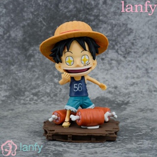 Lanfy โมเดลฟิกเกอร์ PVC รูป Luffy Monkey D Luffy ของเล่น สําหรับเก็บสะสม ตกแต่ง