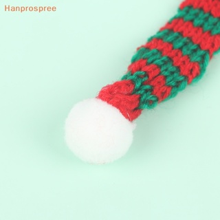 Hanprospree&gt; ผ้าพันคอ หมวก ขนาดเล็ก สําหรับตกแต่งบ้านตุ๊กตา 2 ชิ้น ต่อชุด