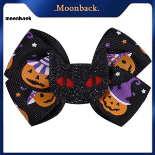 &lt;moonback&gt; กิ๊บติดผม รูปโบว์ฮาโลวีนน่ารัก พิเศษ สําหรับผู้หญิง และเด็กผู้หญิง 2 6 ชิ้น