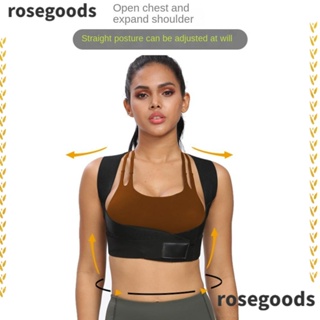 Rosegoods1 สายรัดไหล่ หลังค่อม วัสดุผ้าฝ้าย อลูมิเนียม ยืดหยุ่นสูง ใส่สบาย สําหรับผู้ชาย