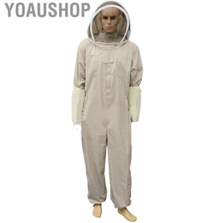 Yoaushop Beekeeping Suit Breathable Soft Comfortable One Piece Skin Friendly Clothing with Detachable Hood