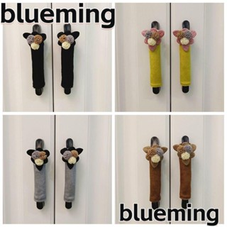 Blueming2 ฝาครอบมือจับประตูตู้เย็น กันฝุ่น กันลื่น กันไฟฟ้าสถิตย์ ลายดอกไม้ สําหรับห้องครัว