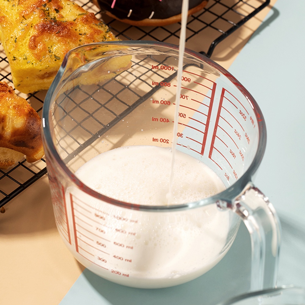 ถ้วยตวงแก้ว ถ้วยชงกาแฟ กาแฟ Measuring cup ขนาด 250 ml / 8 ออนซ์ ทนทาน ทนความร้อนสูง - รูปที่ 6